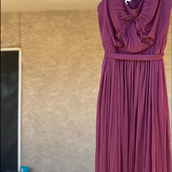 Davids Bridal Burgundy Formal Long Dress - Picture 10 of 10